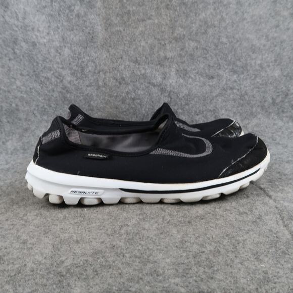 Skechers Shoes Womens 8 Casual Slip On Sneaker Loafers Comfort Go Walk Black - Picture 1 of 11